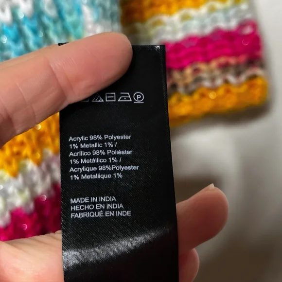 Anthropologie Colorful Striped Women's Sweater Cardigan - Picture 8 of 8